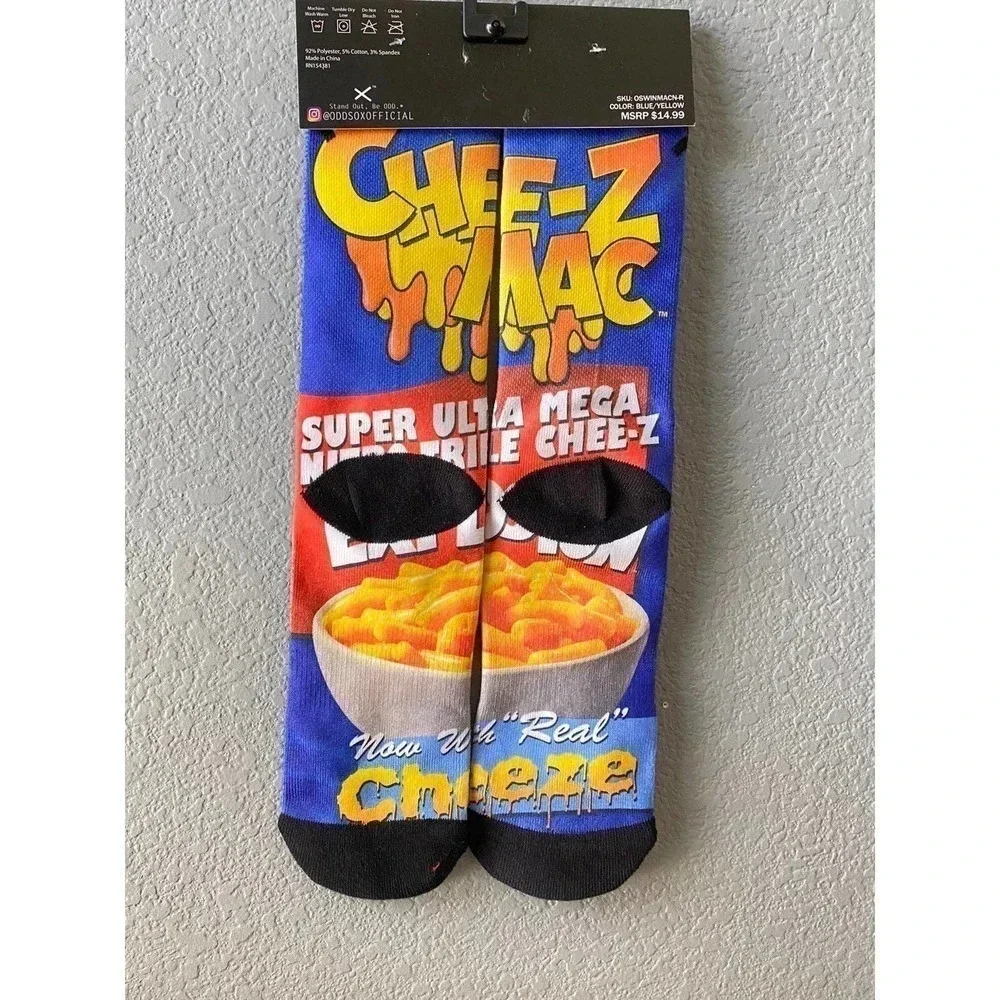 New Odd Sox Chee-Z-Mac Soft Cozy Fall Socks One Pair Fall/Winter Ready